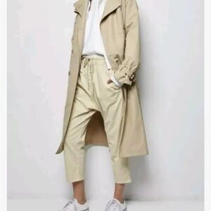 Nili Lotan Casablanca Drawstring Pants in Almond Size Medium